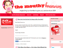 Tablet Screenshot of mouthyhousewives.com